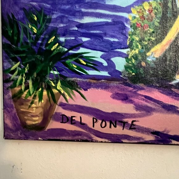 Acrylic Painting in Ft. Lauderdale of the Downtowner by Del Ponte 16" x 20" - Picture 6 of 9